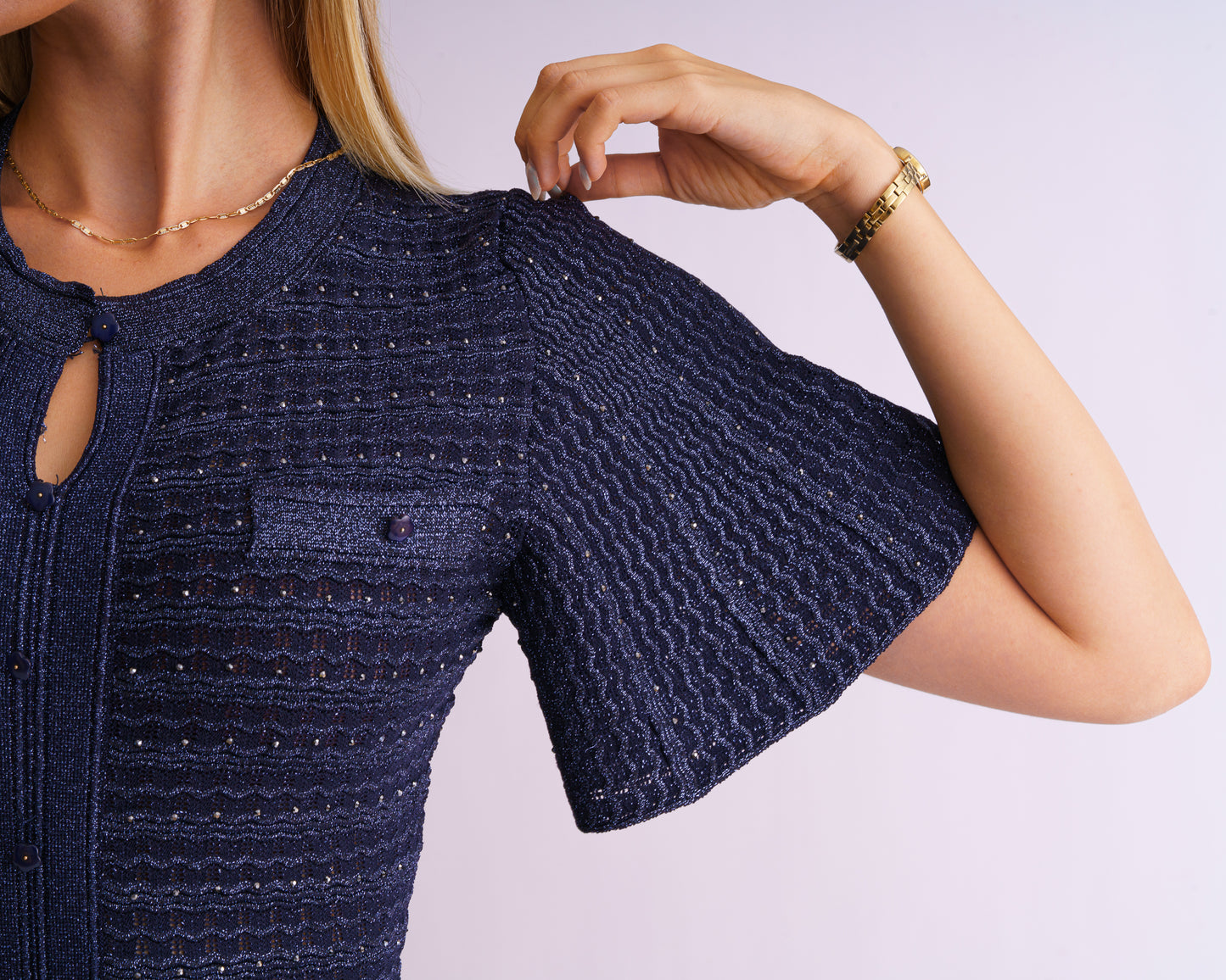 Strickkleid DIANE mit Glitzergarn